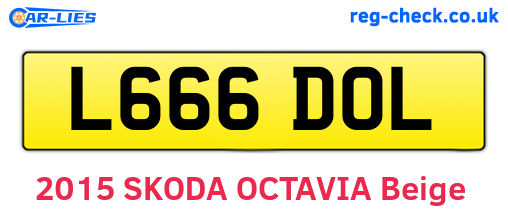 L666DOL are the vehicle registration plates.