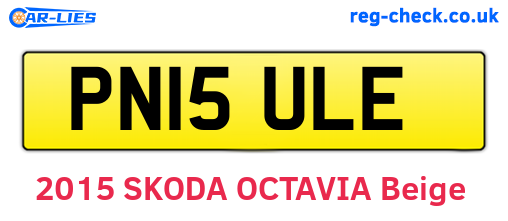 PN15ULE are the vehicle registration plates.