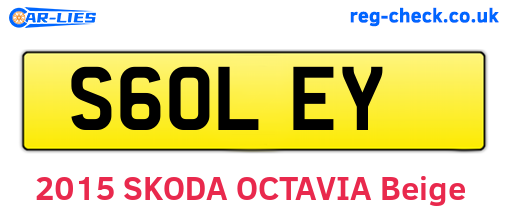S60LEY are the vehicle registration plates.