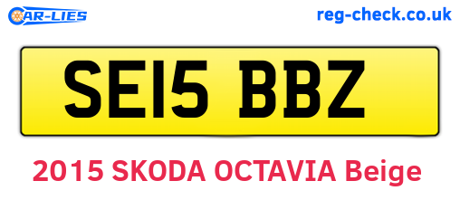 SE15BBZ are the vehicle registration plates.