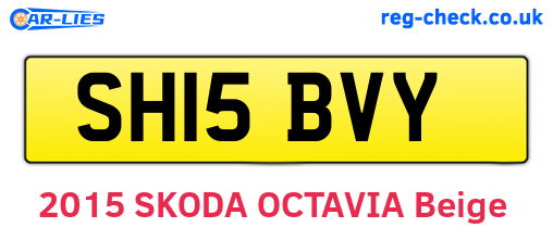 SH15BVY are the vehicle registration plates.