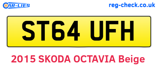 ST64UFH are the vehicle registration plates.