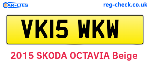 VK15WKW are the vehicle registration plates.