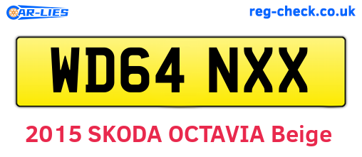 WD64NXX are the vehicle registration plates.
