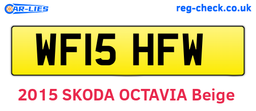 WF15HFW are the vehicle registration plates.