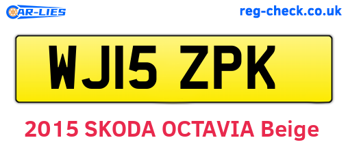 WJ15ZPK are the vehicle registration plates.