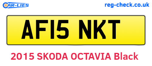 AF15NKT are the vehicle registration plates.