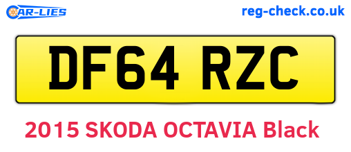 DF64RZC are the vehicle registration plates.