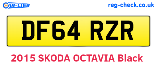DF64RZR are the vehicle registration plates.