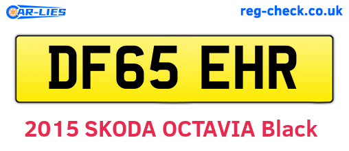 DF65EHR are the vehicle registration plates.