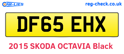 DF65EHX are the vehicle registration plates.