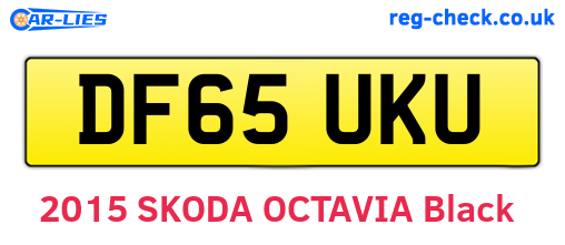 DF65UKU are the vehicle registration plates.