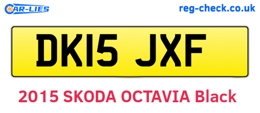 DK15JXF are the vehicle registration plates.