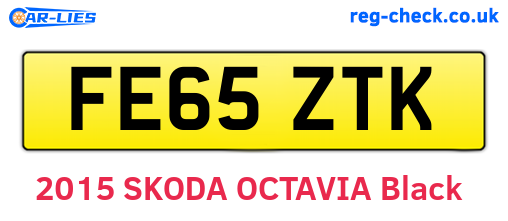 FE65ZTK are the vehicle registration plates.