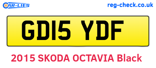 GD15YDF are the vehicle registration plates.