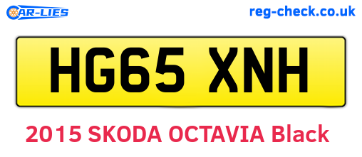 HG65XNH are the vehicle registration plates.