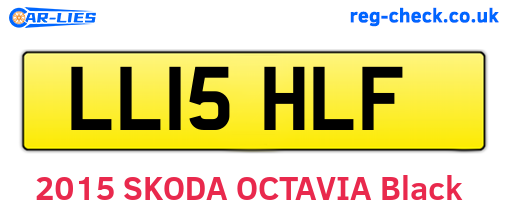 LL15HLF are the vehicle registration plates.