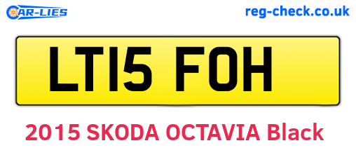 LT15FOH are the vehicle registration plates.