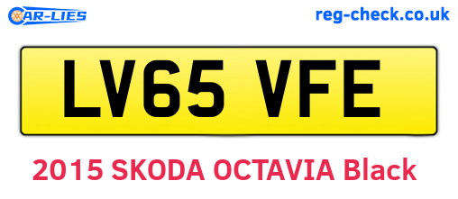 LV65VFE are the vehicle registration plates.