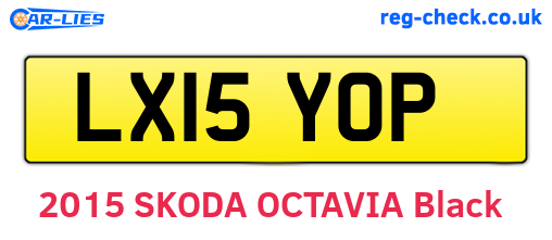 LX15YOP are the vehicle registration plates.