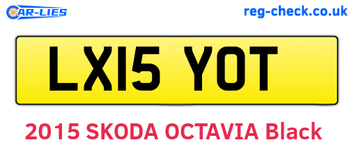 LX15YOT are the vehicle registration plates.