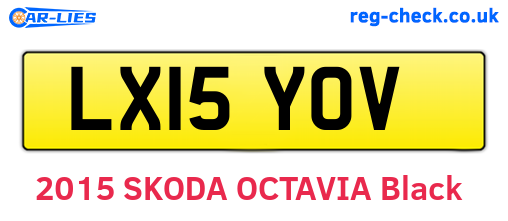 LX15YOV are the vehicle registration plates.