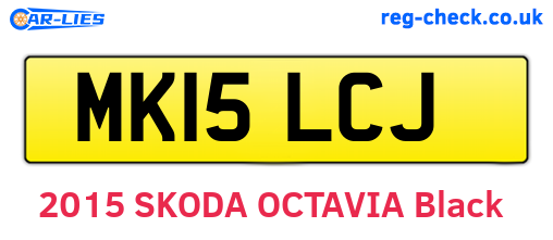 MK15LCJ are the vehicle registration plates.