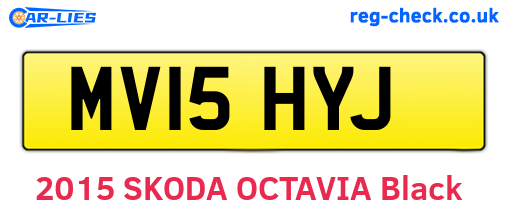 MV15HYJ are the vehicle registration plates.