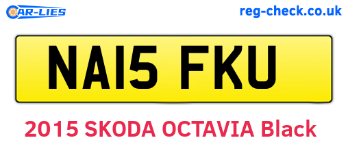 NA15FKU are the vehicle registration plates.