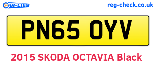PN65OYV are the vehicle registration plates.