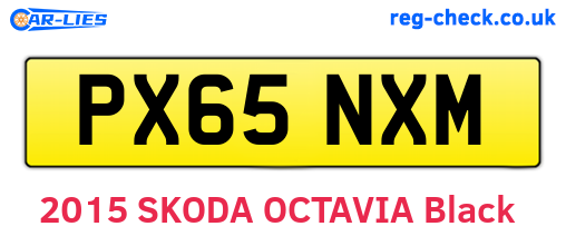 PX65NXM are the vehicle registration plates.