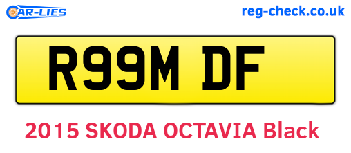 R99MDF are the vehicle registration plates.