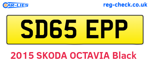 SD65EPP are the vehicle registration plates.