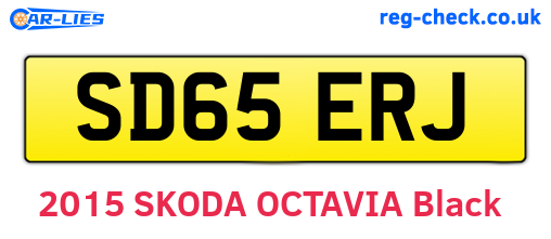 SD65ERJ are the vehicle registration plates.