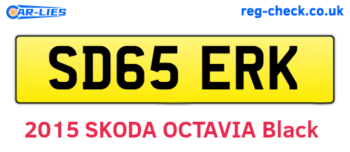 SD65ERK are the vehicle registration plates.