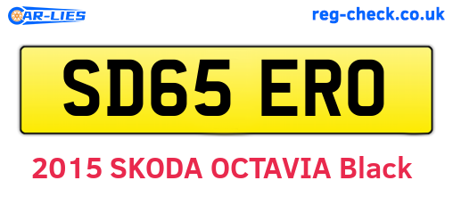 SD65ERO are the vehicle registration plates.