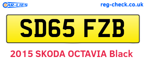 SD65FZB are the vehicle registration plates.