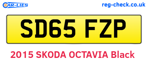 SD65FZP are the vehicle registration plates.