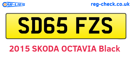 SD65FZS are the vehicle registration plates.