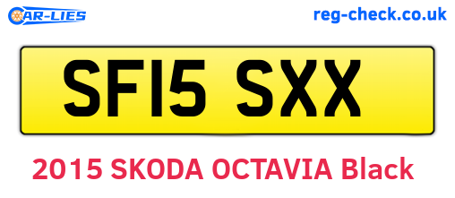 SF15SXX are the vehicle registration plates.