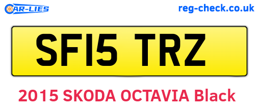 SF15TRZ are the vehicle registration plates.