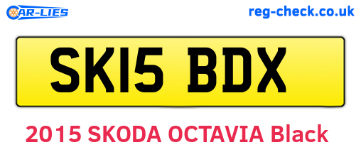 SK15BDX are the vehicle registration plates.
