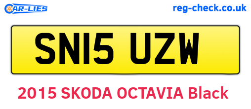 SN15UZW are the vehicle registration plates.