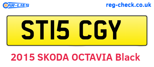 ST15CGY are the vehicle registration plates.