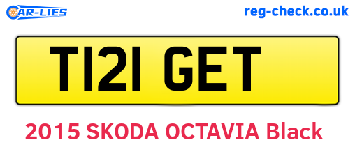 T121GET are the vehicle registration plates.