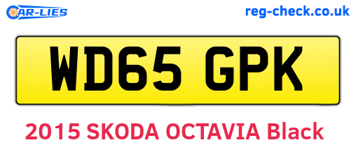 WD65GPK are the vehicle registration plates.