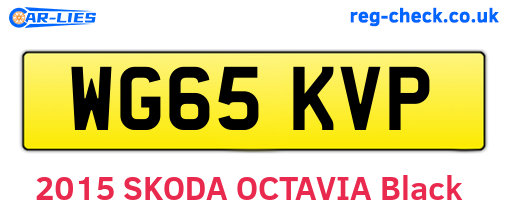 WG65KVP are the vehicle registration plates.