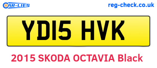 YD15HVK are the vehicle registration plates.