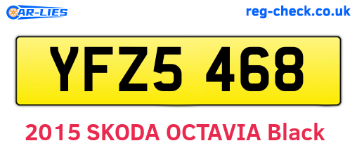 YFZ5468 are the vehicle registration plates.