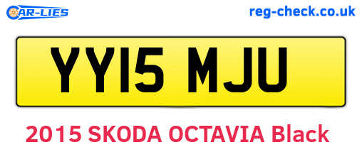YY15MJU are the vehicle registration plates.